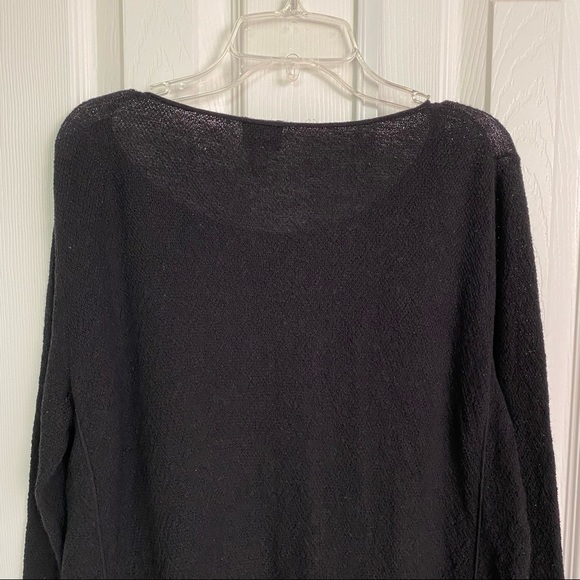 Eileen Fisher Black Long Sleeves Wool Tunic Size M - Picture 7 of 9